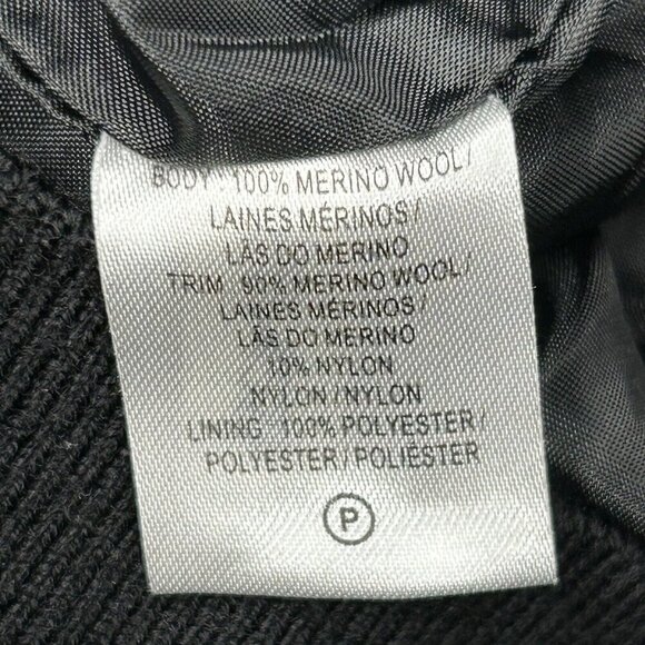 Fairway & Greene 1/4 Zip Merino Wool Mens Medium Zurich Black White Grid Golf - Picture 6 of 14